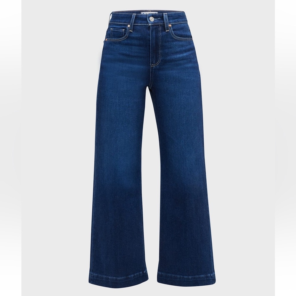 Paige Wide leg Ankle Jeans